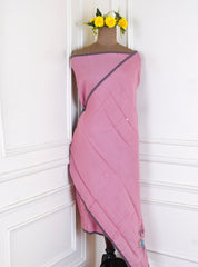 Mul Cotton Rose Gold Unstitched Suit