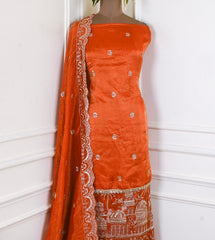 Shimmer Rust Unstitched Suit