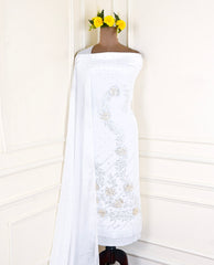 Crepe White Unstitched Suit
