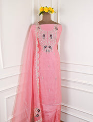Shimmer Pink Unstitched Suit