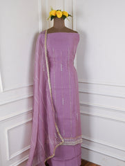 Crush Lavender Unstitched Suit