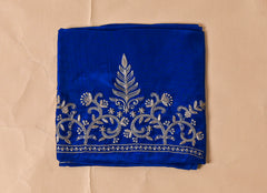 Organza Blue Unstitched Suit