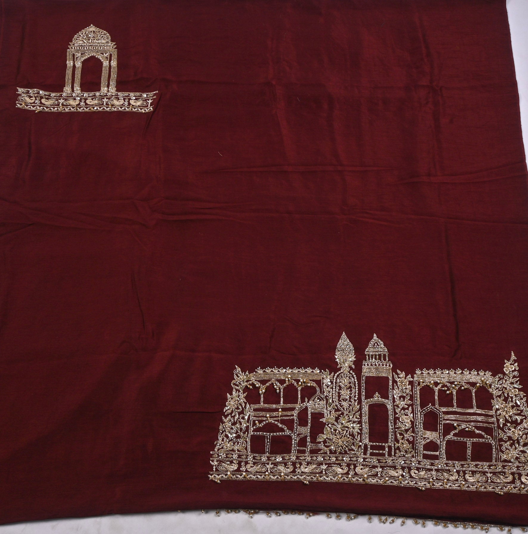 Khadi Brown Unstitched Suit