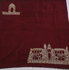 Khadi Brown Unstitched Suit