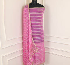 Shimmer Pink Unstitched Suit