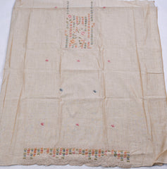 Linen Off-white Unstitched Suit