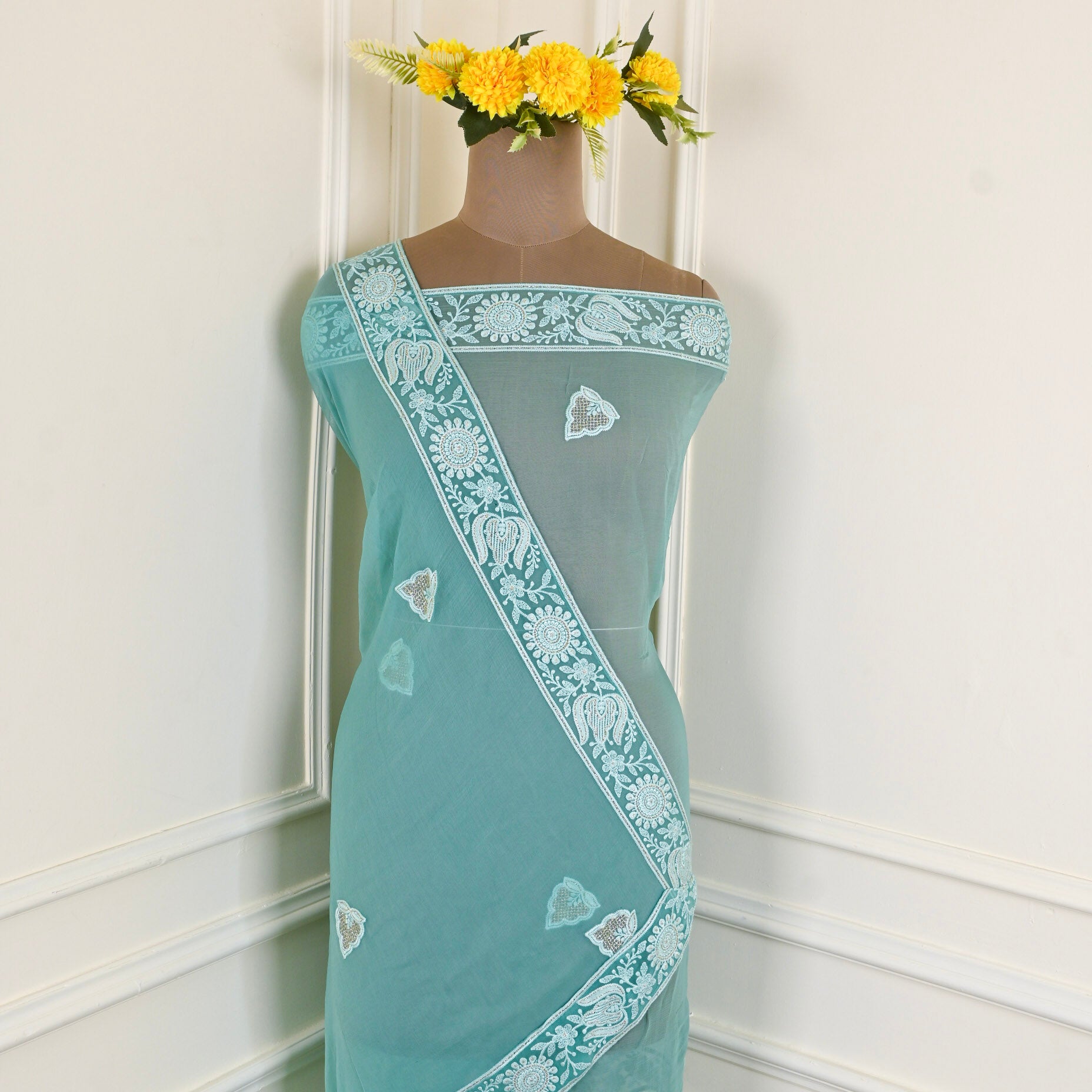Georgette Ferozi Unstitched Suit