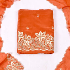Crepe Rust Unstitched Suit