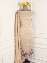 Tissue Shimmer Magenta Unstitched Suit
