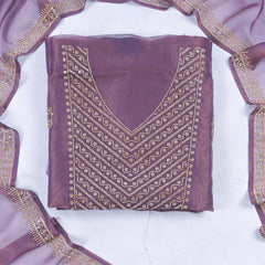 Shimmer Mauve Unstitched Suit