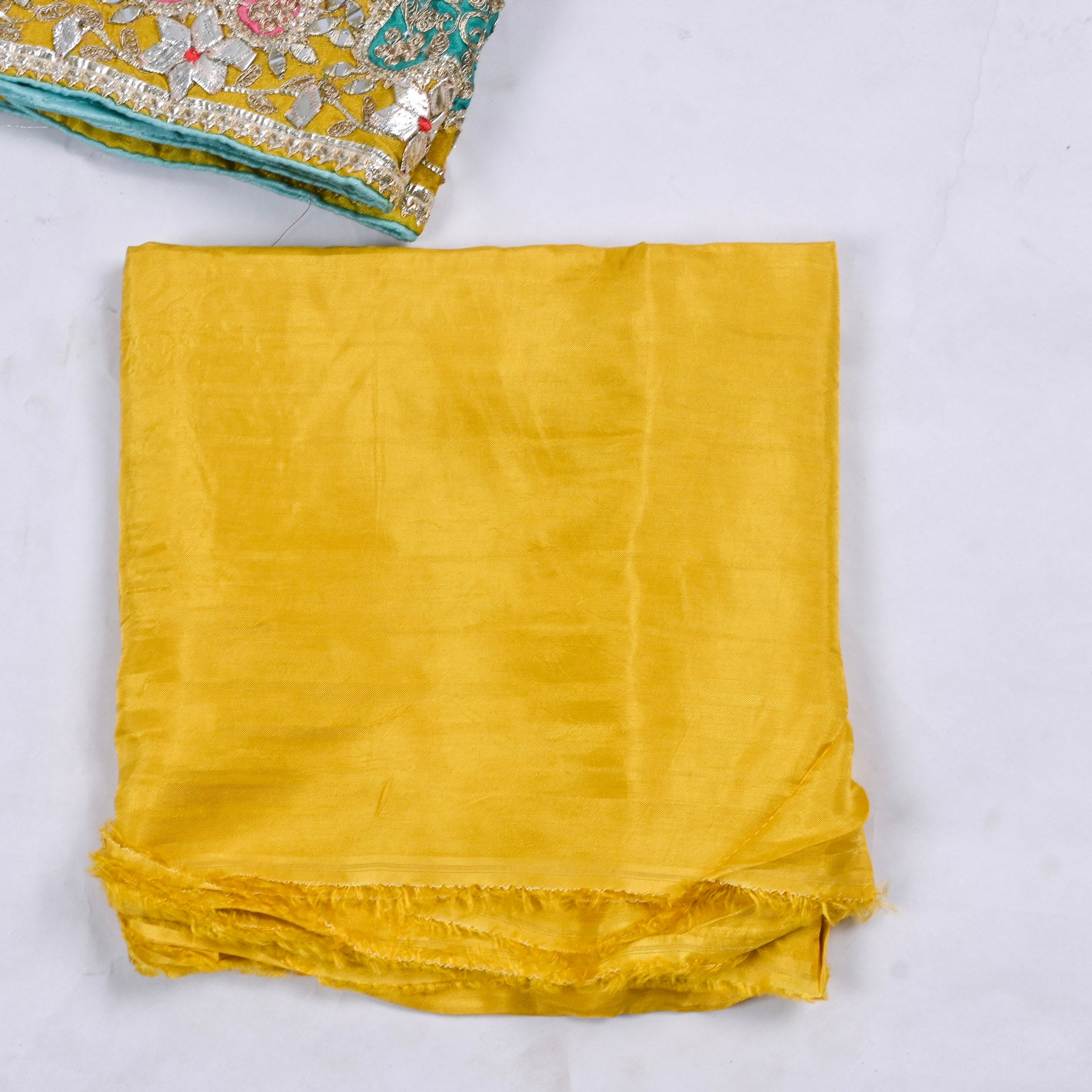 Shimmer Yellow Unstitched Suit