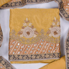 Shimmer Yellow Unstitched Suit