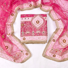 Gavadin Magenta Unstitched Suit