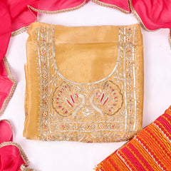 Shimmer Yellow Unstitched Suit