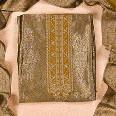 Banarasi Mehandi Unstitched Suit