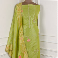 Shimmer Parrot Unstitched Suit