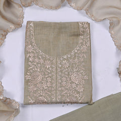 Linen Off-White Unstitched Suit