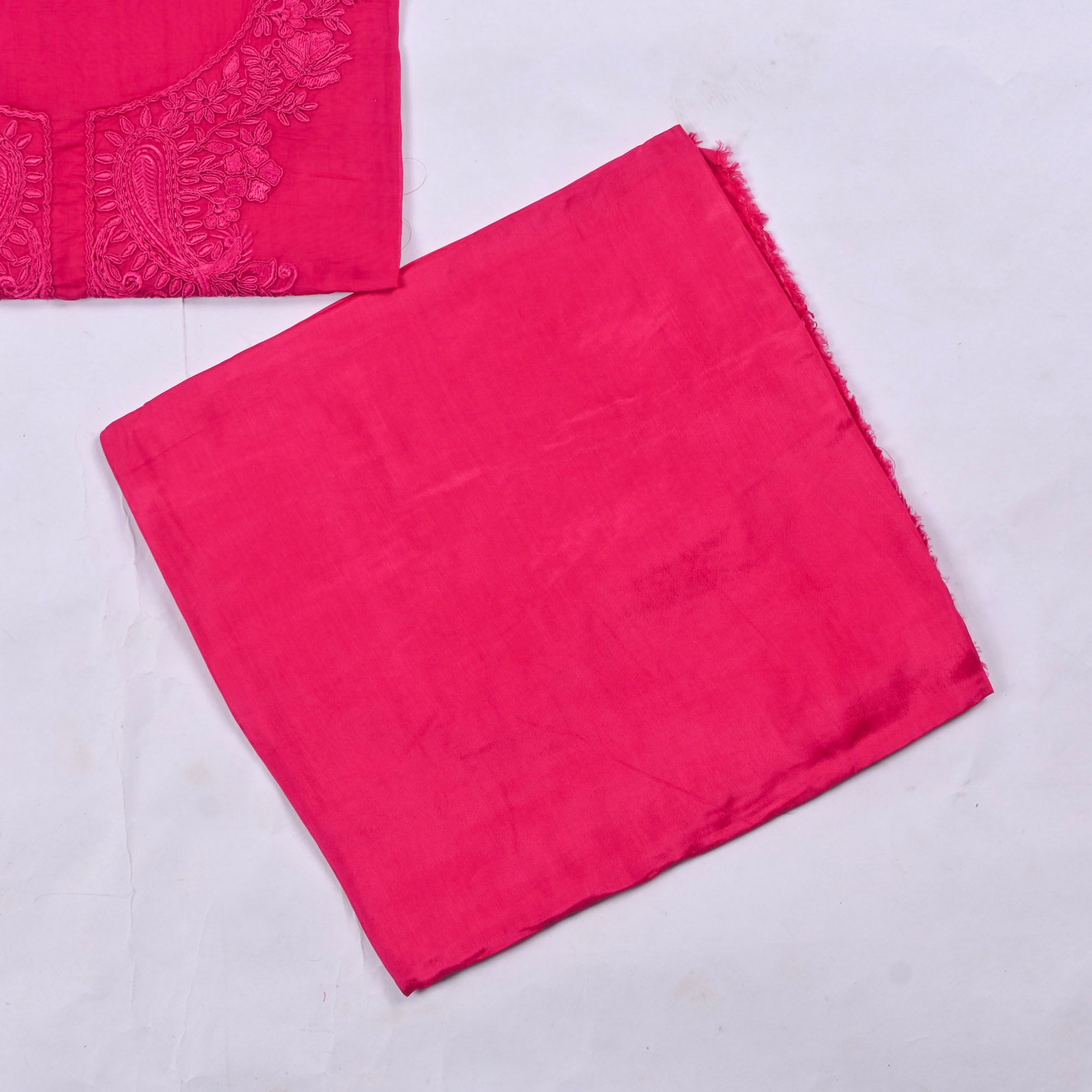 Organza Pink Unstitched Suit
