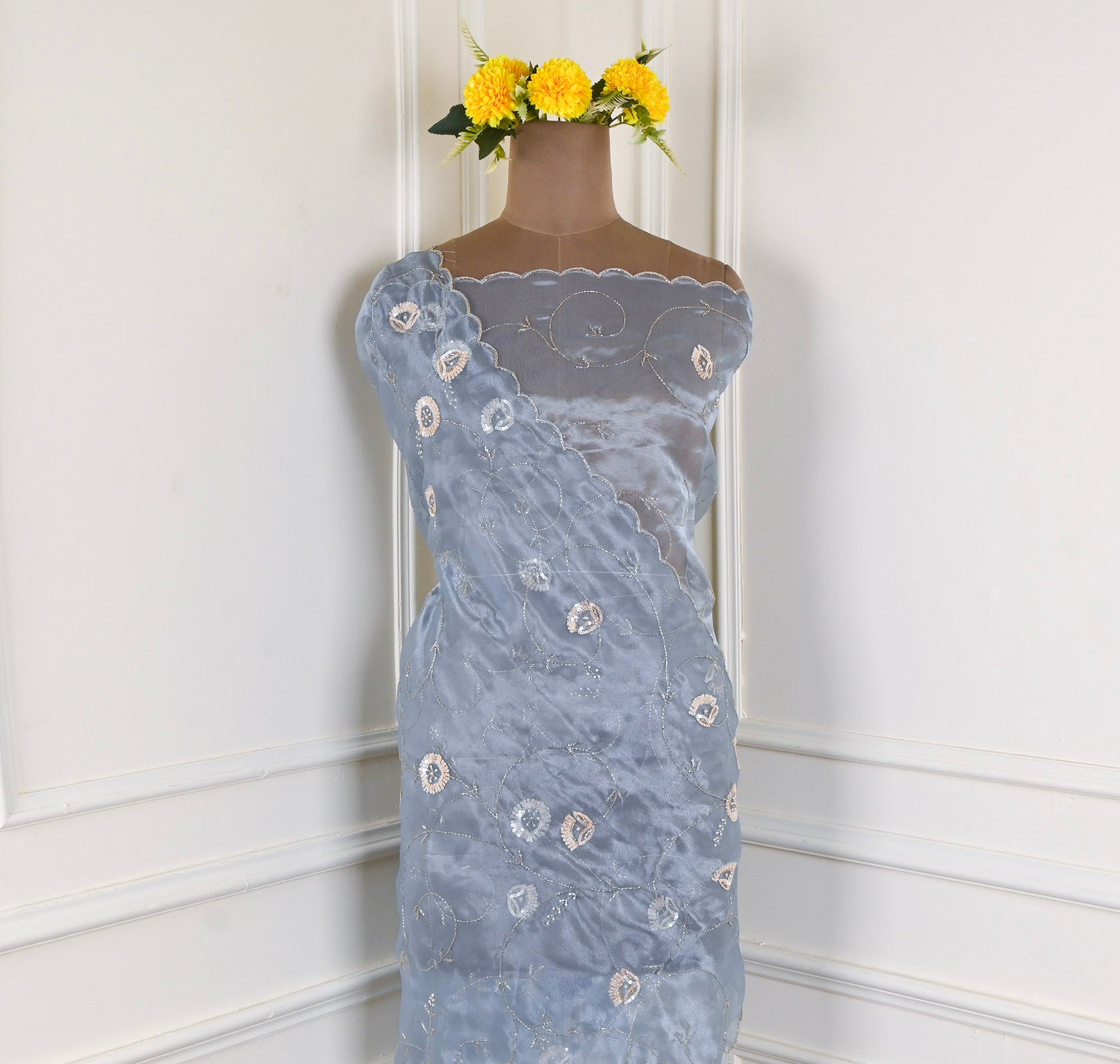 Glass Blue Unstitched Suit