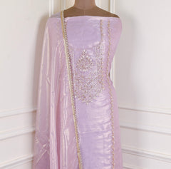 Sasha Silk Lavender Unstitched Suit