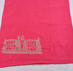 Khadi Pink Unstitched Suit