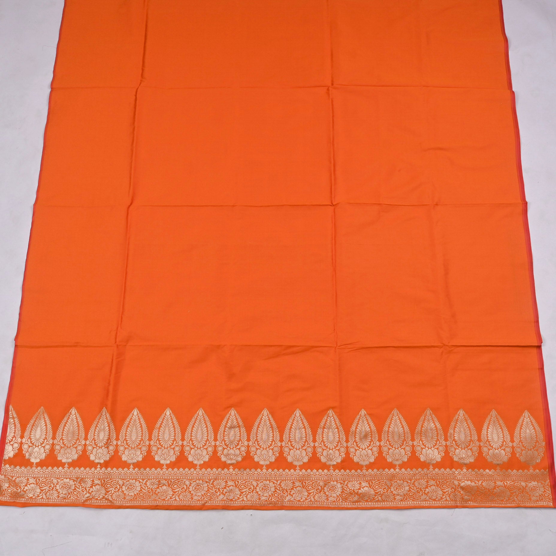 Silk Orange Unstitched Suit