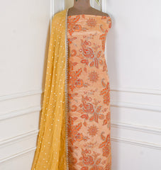 Shimmer Yellow Unstitched Suit