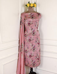 Chinon Pastel Pink Unstitched Suit