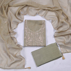 Linen Off-White Unstitched Suit