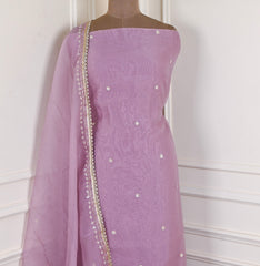 Crush Lavender Unstitched Suit