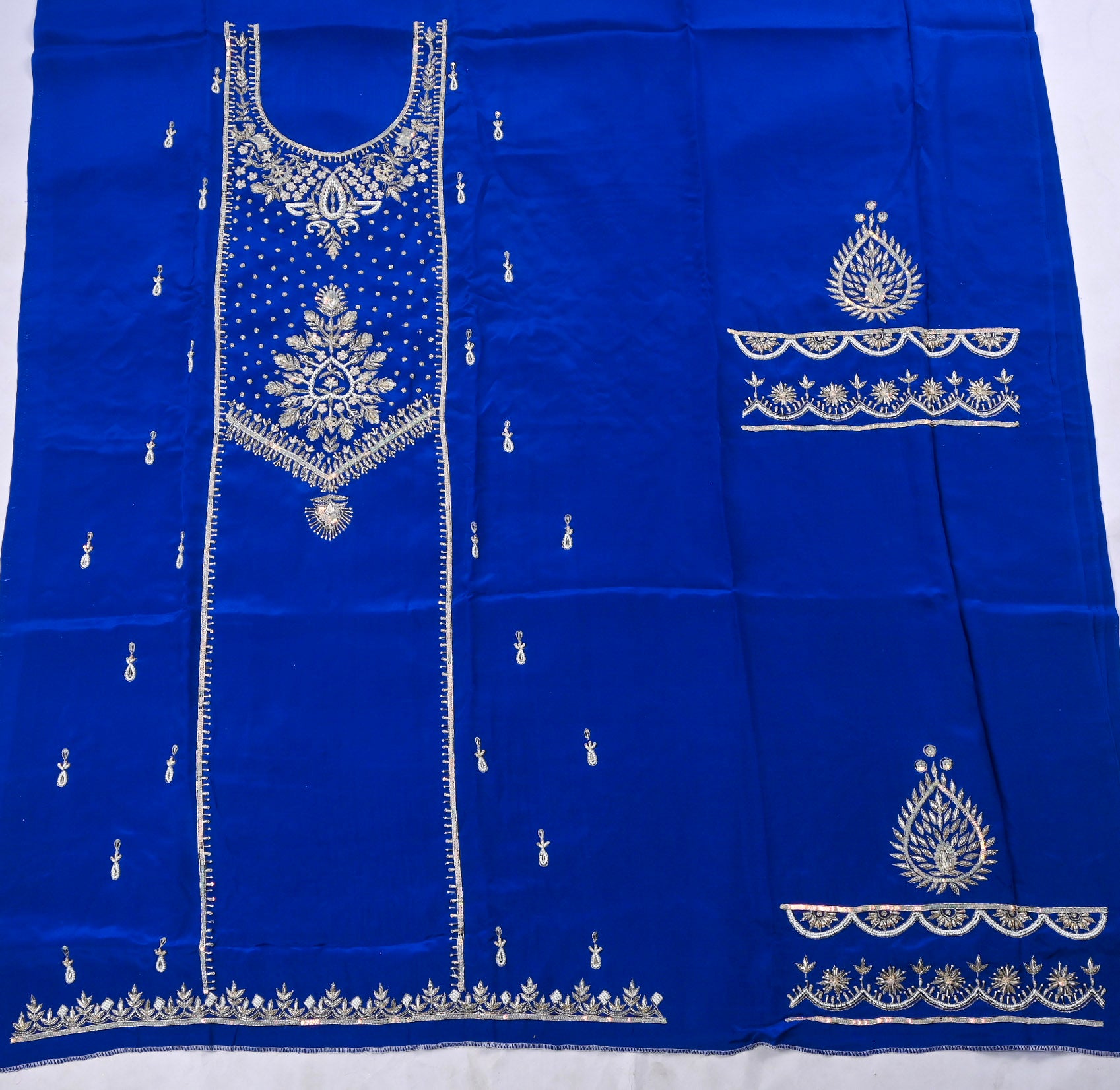 Crepe Blue Unstitched Suit