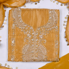 Shimmer Yellow Unstitched Suit