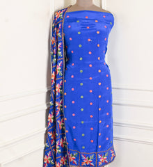Crepe Blue Unstitched Suit
