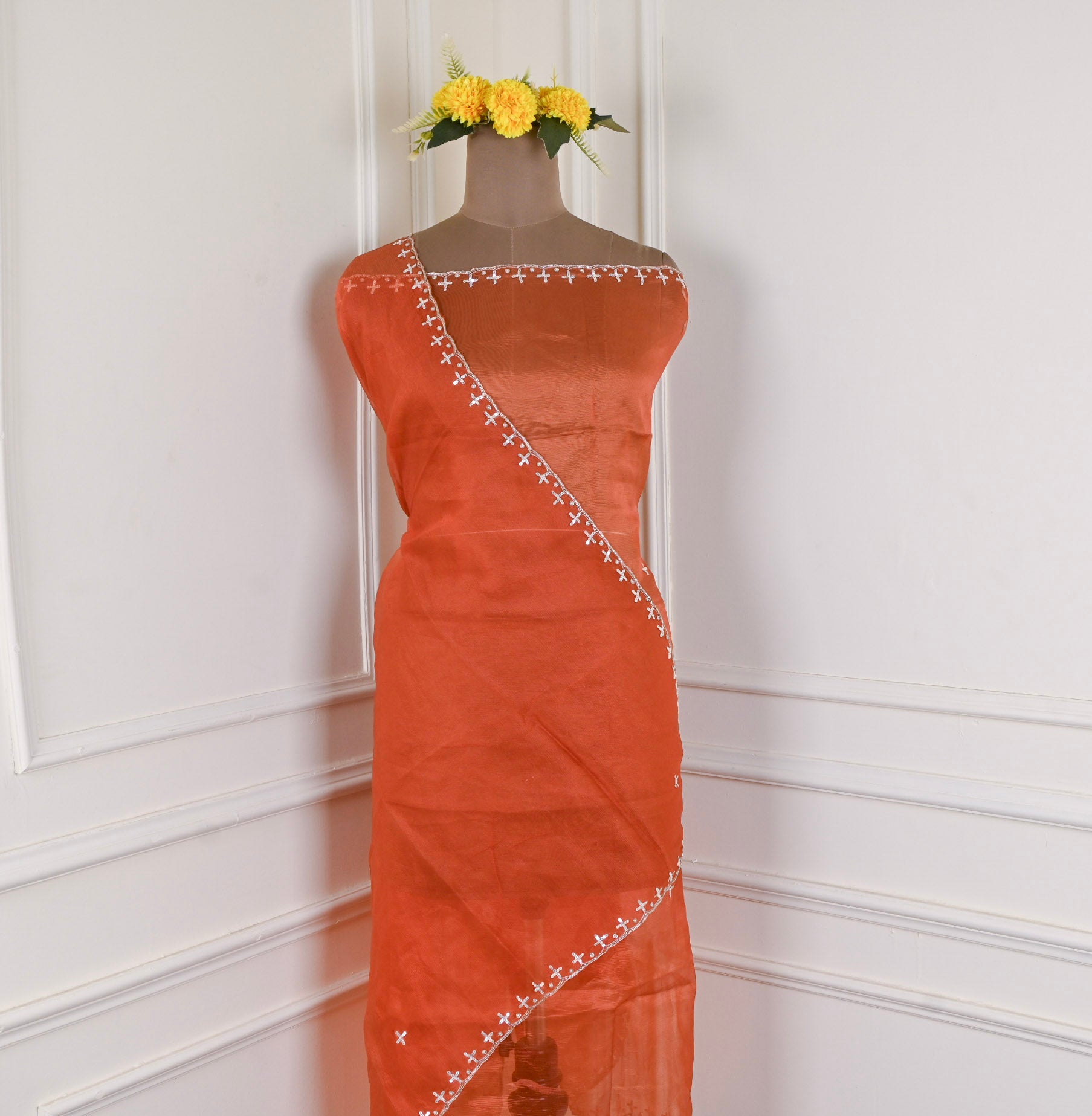 Crush Orange Unstitched Suit