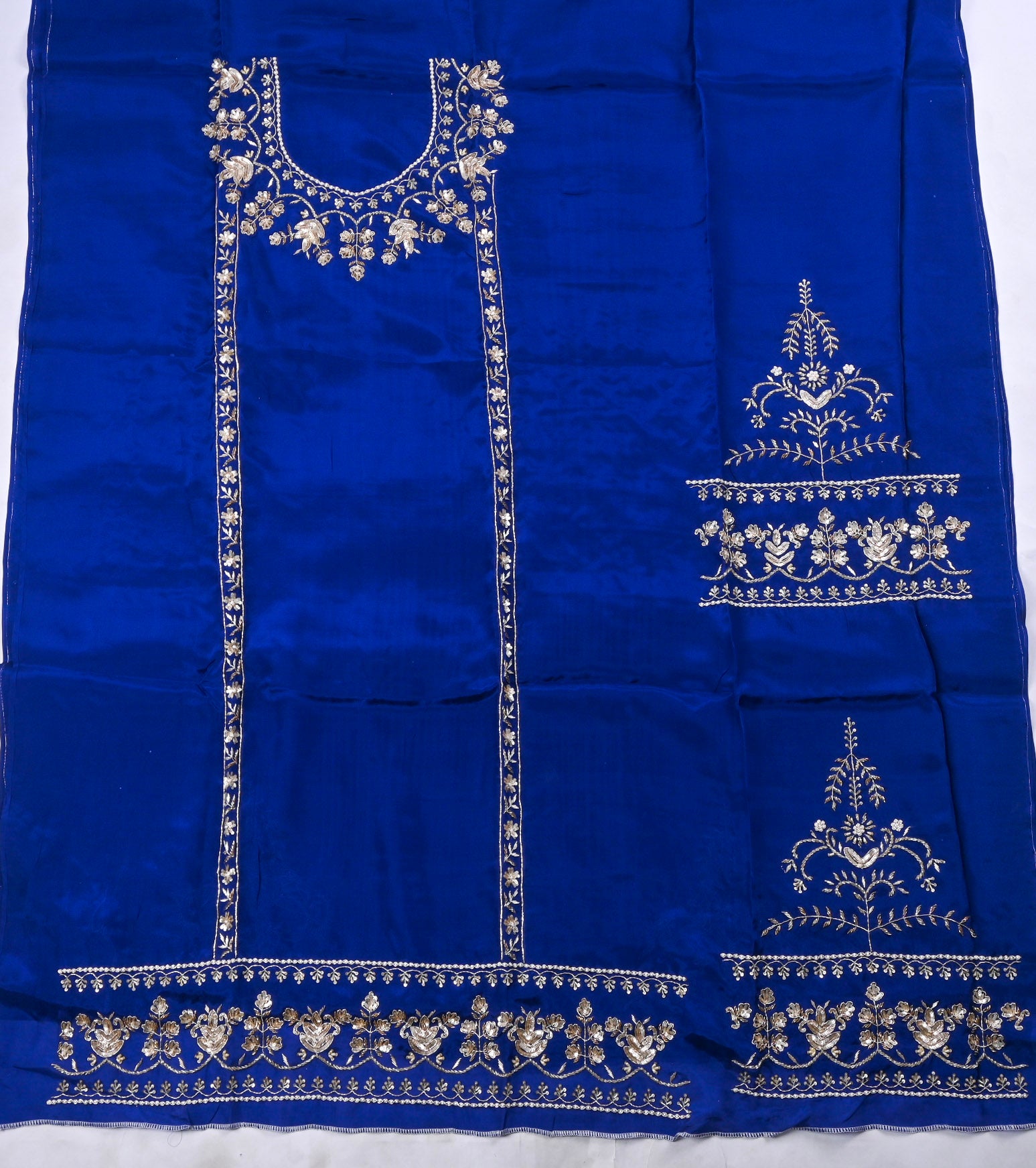 Crepe Blue Unstitched Suit