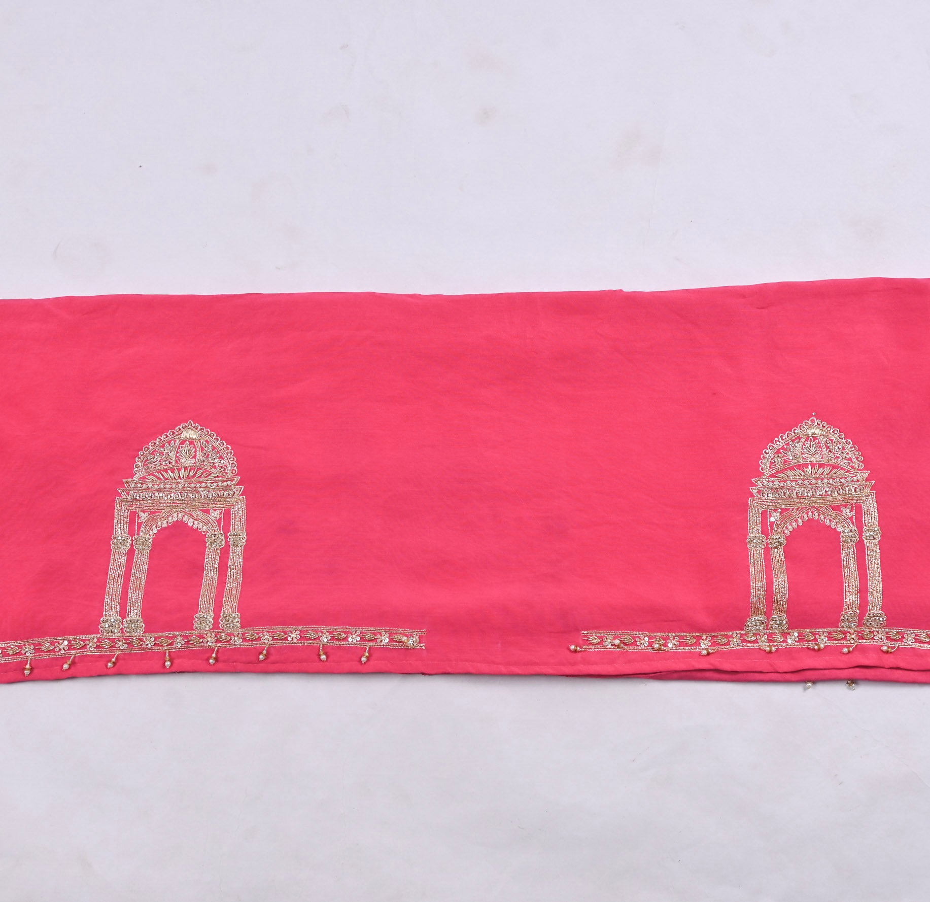 Khadi Pink Unstitched Suit