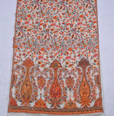 Mul Chanderi White Unstitched Suit