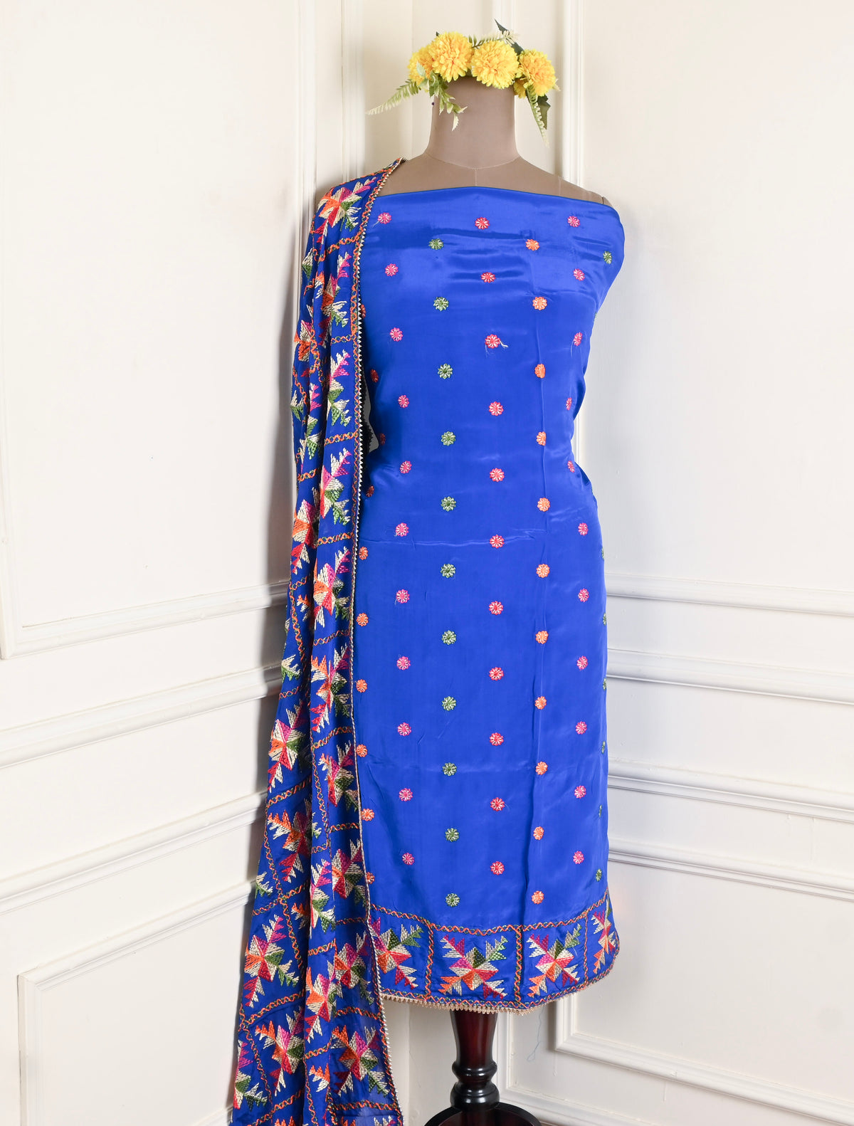 Crepe Blue Unstitched Suit