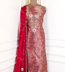 Crush Red Unstitched Suit