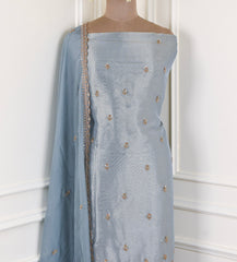 Shimmer Grey Unstitched Suit