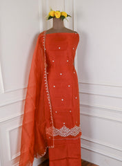 Crush Orange Unstitched Suit