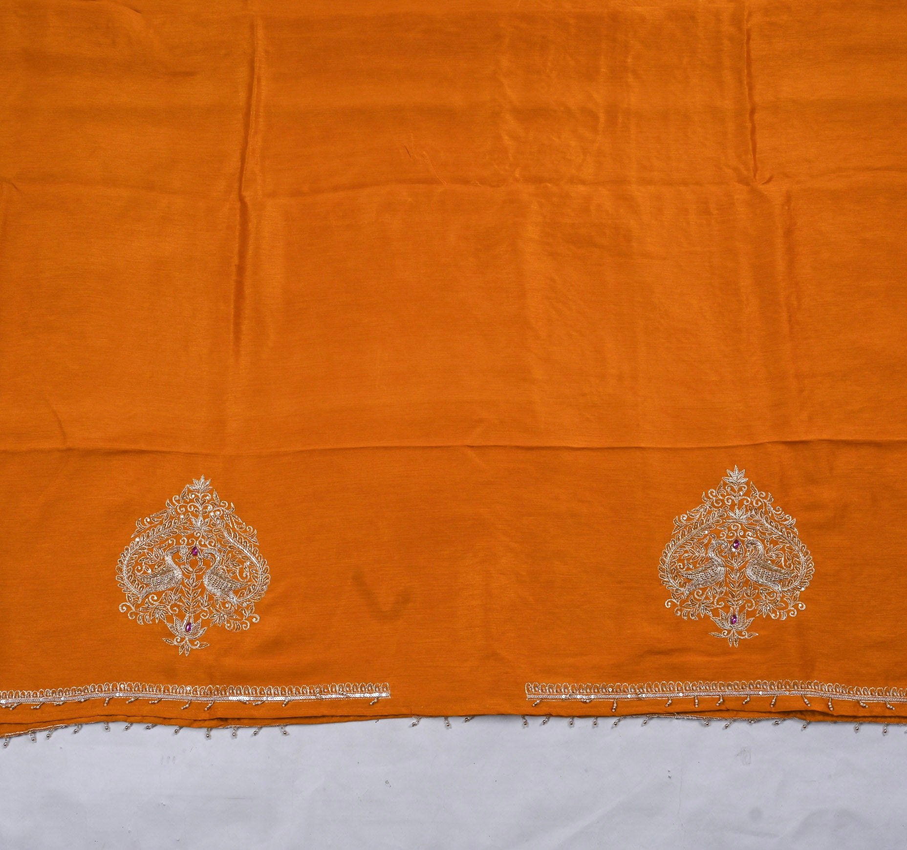 Khadi Yellow Mustard Unstitched Suit