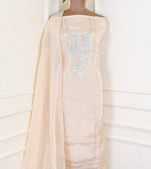 Crepe Off-White Unstitched Suit