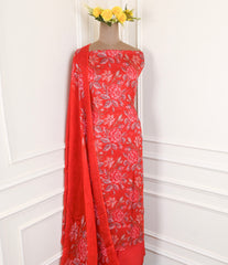 Burberry Red Unstitched Suit