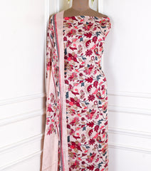 Chinon Baby Pink Unstitched Suit