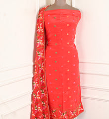 Crepe Red Unstitched Suit