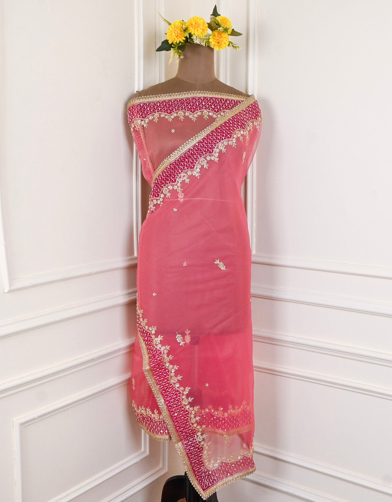 Glass Pink Unstitched Suit