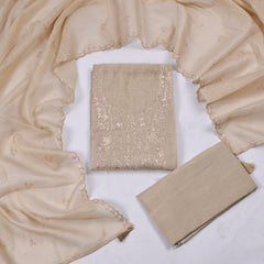 Linen Beige Unstitched Suit