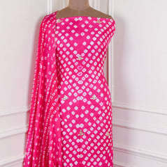 Muslin Pink Unstitched Suit