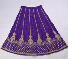 Crepe Purple Lehenga Suit